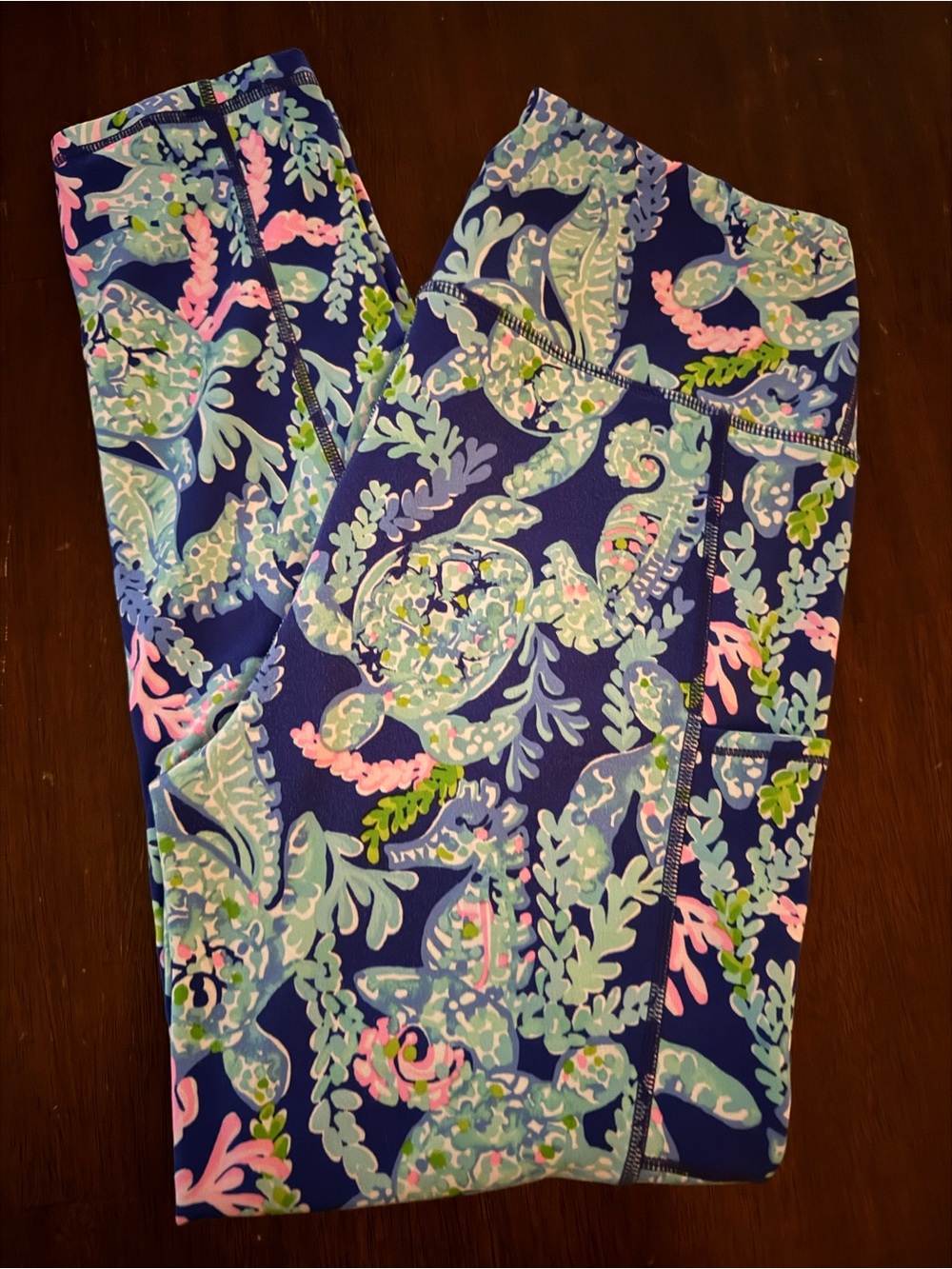 Lilly Pulitzer Weekender Legging High Rise Turtle Villa Size M - Picture 2 of 6